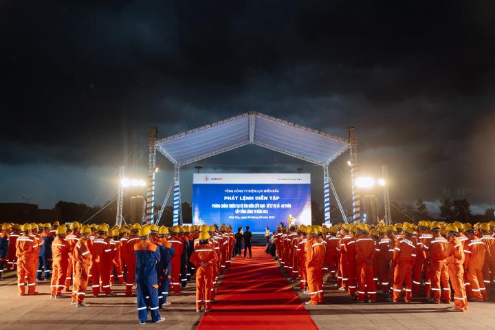 Tổ chức sự kiện ngoài trời – Diễn tập PCTT&TKCN | EVNNPC