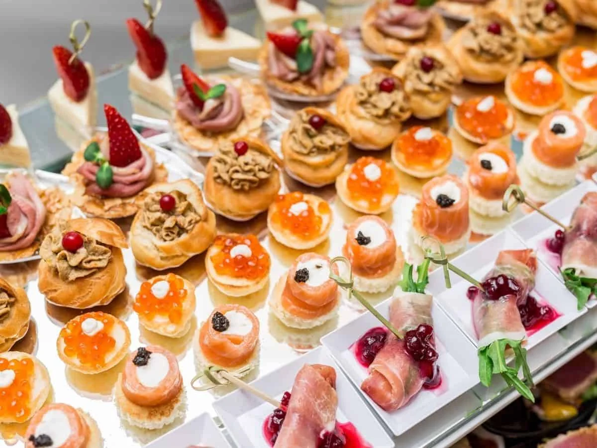 Thực đơn Finger food với các món ăn Châu Âu sang trọng