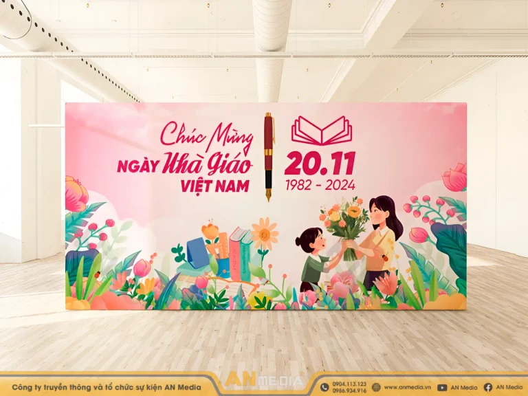 10+ Mẫu backdrop 20/11 ý nghĩa cho tri ân thầy cô giáo 